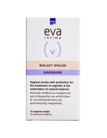 EVA Intima Biolact Ovules Disosrders 10 vaginal ovules
