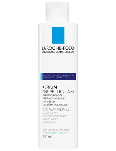 LA ROCHE-POSAY Kerium Anti-Dandruff Gel Shampoo Anti-Oilness 200ml