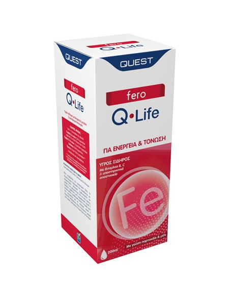 Quest Fero Q-Life, υγρός σίδηρος, 200ml