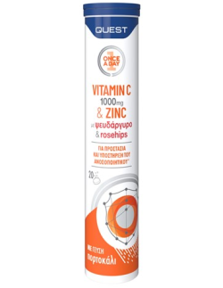 QUEST Vitamin C 1000mg & Zinc 20 αναβράζοντα δισκία