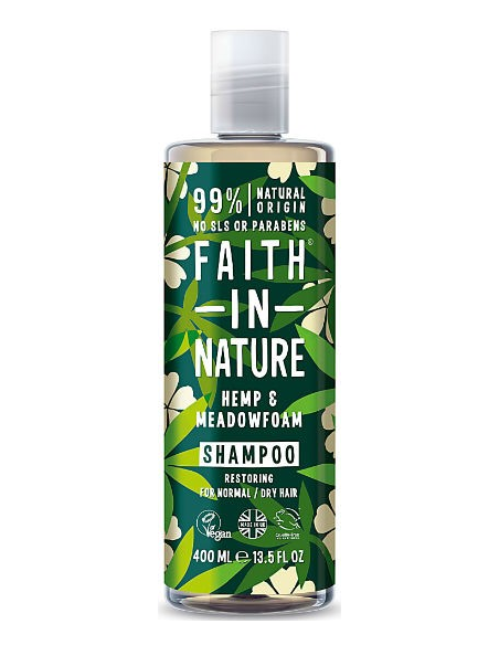 FAITH IN NATURE Hemp & Meadowfoam Shampoo Restoring for Normal & Dry Hair 400ml