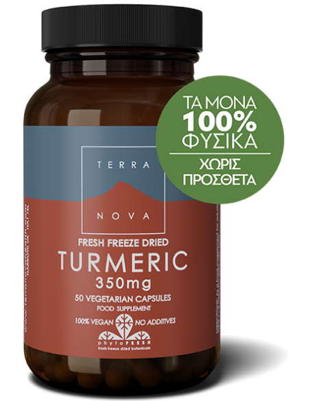 TERRANOVA Turmeric Root 350mg 50 vegetarian caps