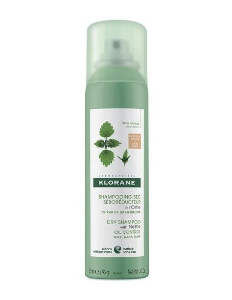 Klorane Dry Shampoo with Nettle (Ortie - Εκχύλισμα Τσουκνίδας) for brown hair 150ml
