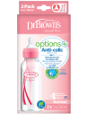 Dr. Brown's Options+ Anti-Colic Bottle 2 x 250ml για Κορίτσι