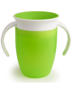MUNCHKIN Miracle 360° Trainer Cup, Green 207ml