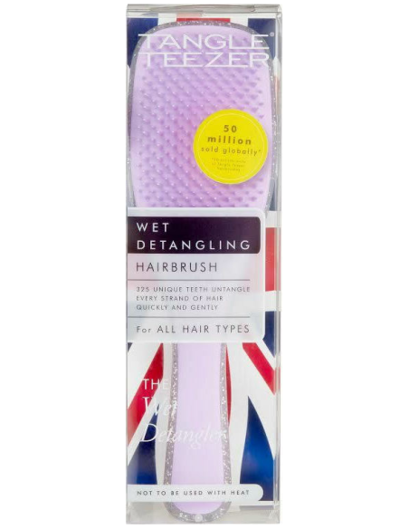 TANGLE TEEZER The Wet Detangler Hairbrush Glitter/Lilac