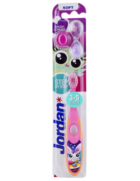 JORDAN Step by Step Toothbrush 3-5 years Soft, with Brush Longer