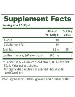 NATURES PLUS Lecithin 1200mg 90 softgels