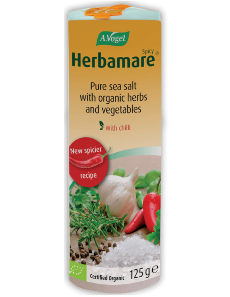 Vogel Herbamare Spicy, Υποκατάστατο Πικάντικο Θαλασσινό Αλάτι με Τσίλι 125gr