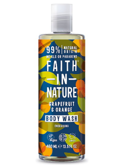 FAITH IN NATURE Body Wash Grape Fruit & Oreange 400ml