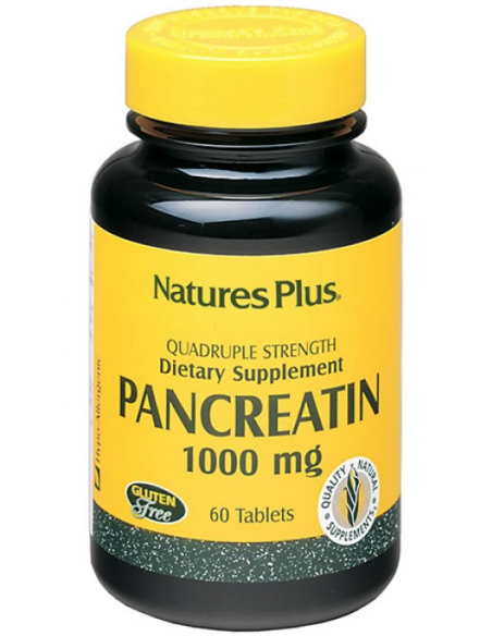 NATURES PLUS Pancreatin 1000mg 60 tabs