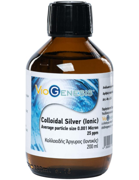 Viogenesis Colloidal Silver Liquid 25ppm 200ml