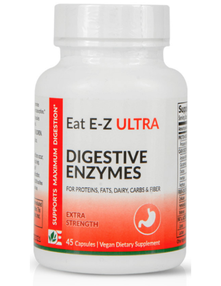 Dynamic Enzymes Eat E-Z Ultra, supports Maximum Digestion, 45 Vegan Caps