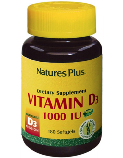 NATURES PLUS Vitamin D3 1000 IU 180 softgels