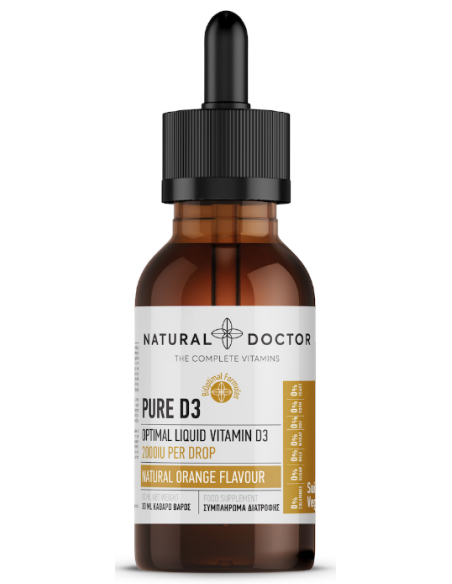 Natural Doctor Pure D3 Liquid Vitamin 2000iu per drop, 30ml