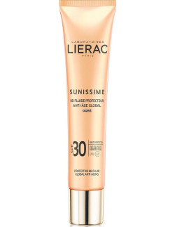 Lierac Sunissime BB Protective Fluid Global Anti-Aging Golden SPF30 for Face & Decollete, 40ml