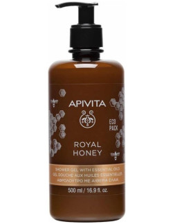 APIVITA Royal Honey Shower Gel with Essential Oils Eco Pack 500ml