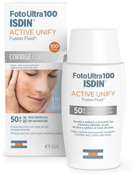 ISDIN FotoUltra Active Unify Fusion Fluid Corrige Corrects SPF50+ 50ml