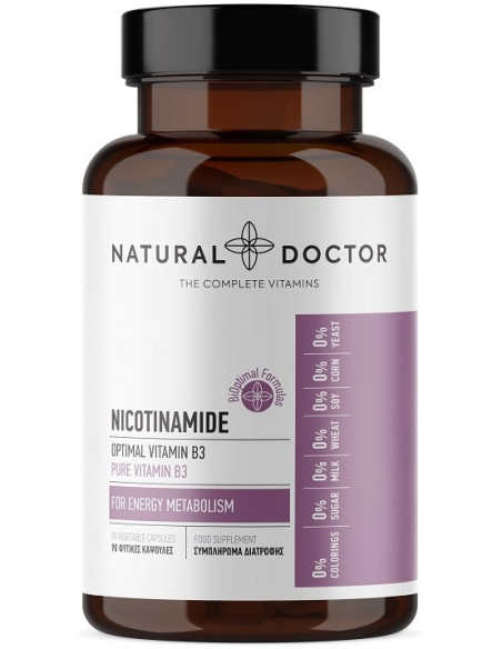 NATURAL DOCTOR Nicotinamide 500mg 90 Veg.Caps