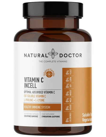 NATURAL DOCTOR Vit C Incell 120 Veg.Caps