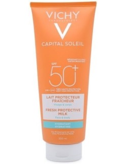 Vichy Capital Soleil Beach Protect Fresh Hydrating Milk for Face & Body SPF50+, 300ml