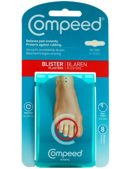 COMPEED Επιθέματα για Φουσκάλες στα Δάχτυλα των Ποδιών 8 τεμάχια