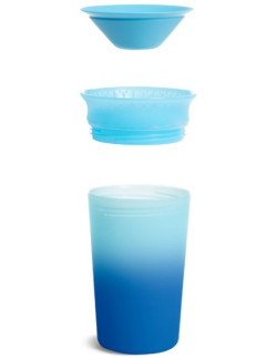 MUNCHKIN Miracle 360° Colour Changing Cup, Dark & Light Blue 266ml