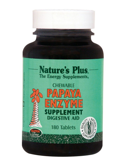 Natures Plus Papaya Enzyme 180 Chewable tabs