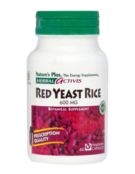 Natures Plus Red Yeast Rice 600mg, 60 veg.caps