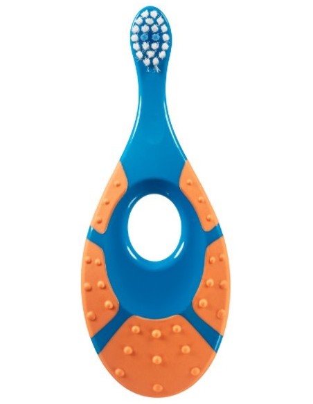 JORDAN Step by Step Toothbrush 0-2 years Extra Soft, Μπλε - Πορτοκαλί