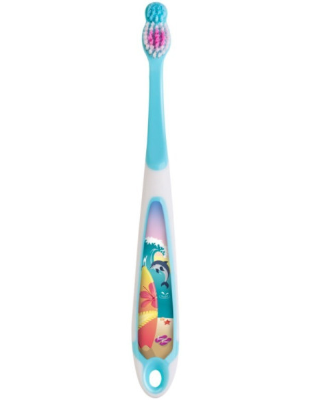 JORDAN Step by Step Toothbrush 6-9 years Soft, Γαλάζιο - Λευκό