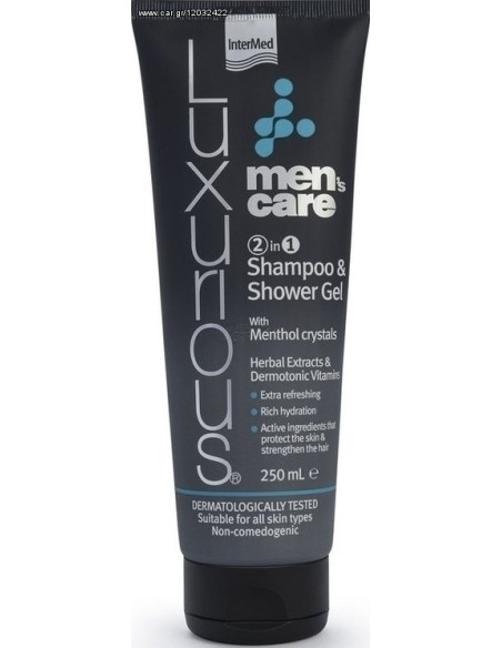 INTERMED Luxurious Mens care 2 in 1 Shampoo & Shower Gel 250ml