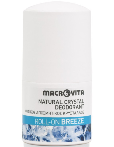 MACROVITA Natural Crystal Deodorant, Roll-On Breeze 50ml