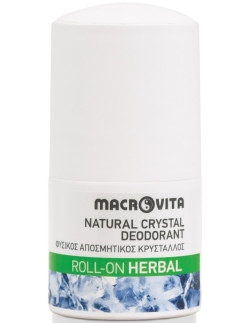 Macrovita Natural Crystal Deodorant, Roll-on Herbal 50ml