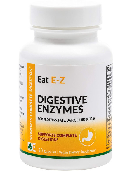 Dynamic Enzymes Eat E-Z, Supports Complete Digestion, 30 Veg.Caps