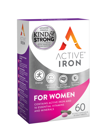Active Iron & B-Complex Plus for Women 30 caps & 30 tabs