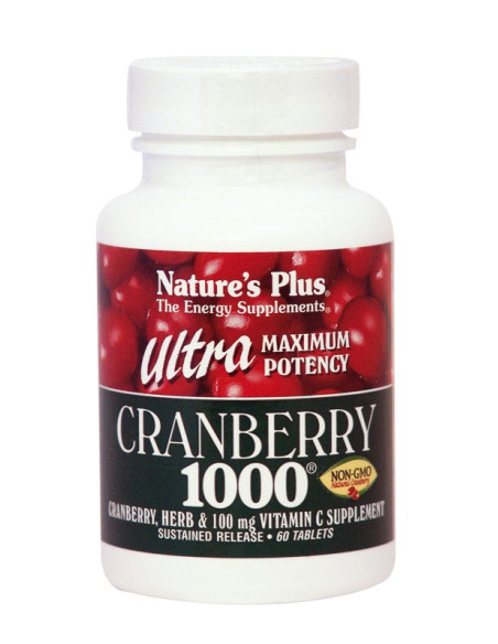 Natures Plus Ultra Cranberry 1000, 60 tabs