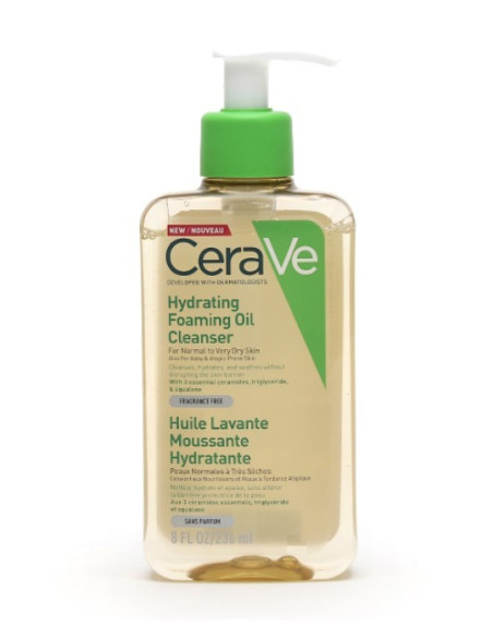 CeraVe Hydrating Foaming Oil Cleanser Λάδι Καθαρισμού για Κανονικό έως πολύ Ξηρό Δέρμα 236ml