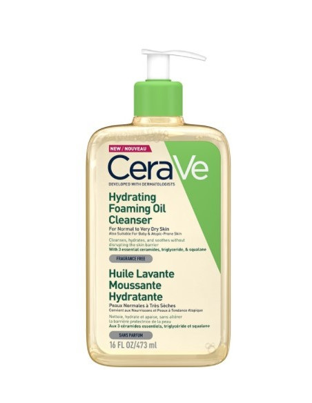 CeraVe Hydrating Cream to Foam Αφρώδης Κρέμα Καθαρισμού Προσώπου 473ml