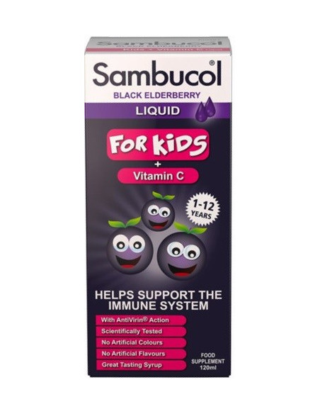 Sambucol for Kids + Vitamin C, Liquid syrup 120ml