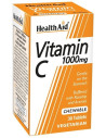 Health Aid Vitamin C 1000mg, 30 Chewable Vegeterian Tabs