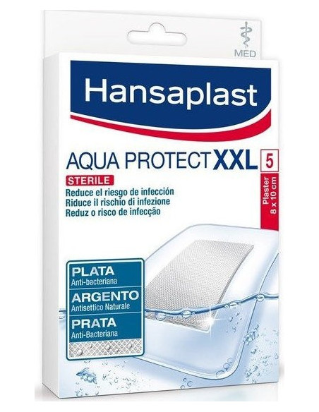Hansaplast Aqua Protect XXL 8x10cm 5 Strips