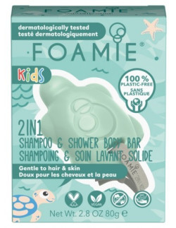 Foamie Kids Shampoo & Shower Body Bar Mango Turtally Cool 80gr
