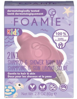 Foamie Kids Turtelly Cute Shampoo & Shower Body Bar 80gr