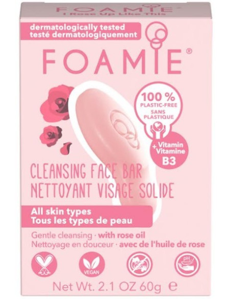 Foamie Cleansing Face Bar with Rose Oil 60gr
