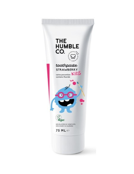 THE HUMBLE Co. Natural Toothpaste Strawberry Flavour For Kids 75ml