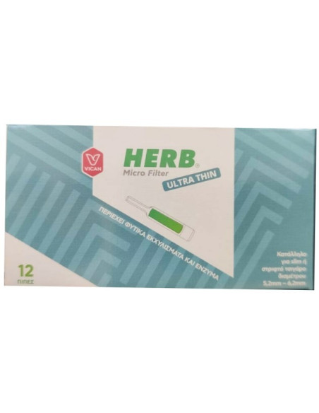 Vican Herb Micro Filter Ultra Thin 12τμχ