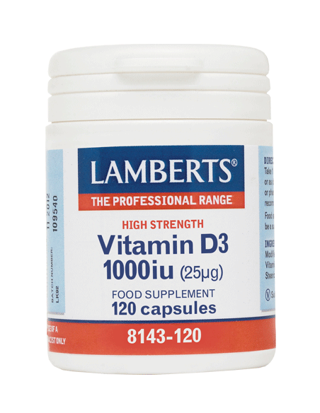 Lamberts Vitamin D3 1000iu (25μg) 120 caps