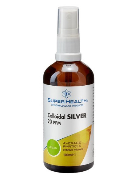 Super Health Colloidal Silver 20ppm Vegan spray 100ml