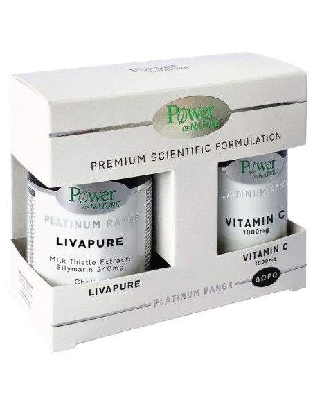 Power Health Platinum Livapure 30 Τabs & Vitamin C 1000mg 20 Τabs